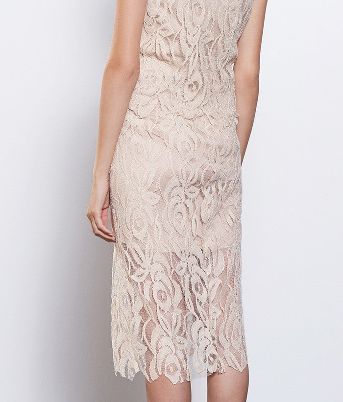Ava Lace Pencil Skirt 