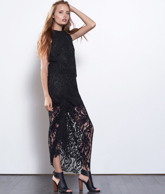 Brynn Maxi Skirt #Color_Black