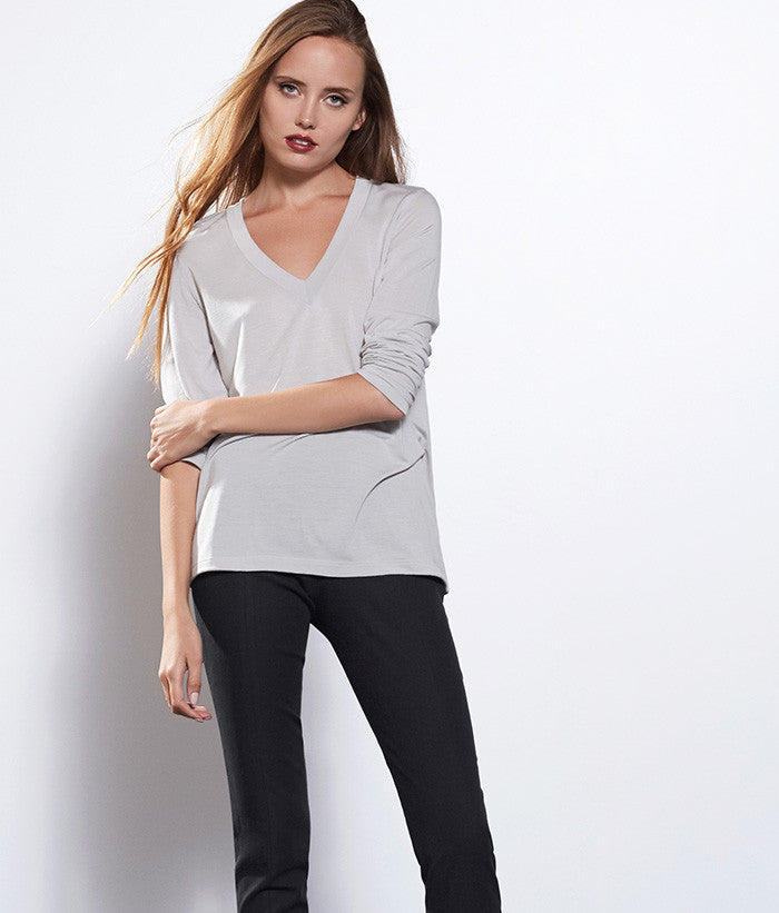Beechwood Long Sleeved V-Neck Tee 