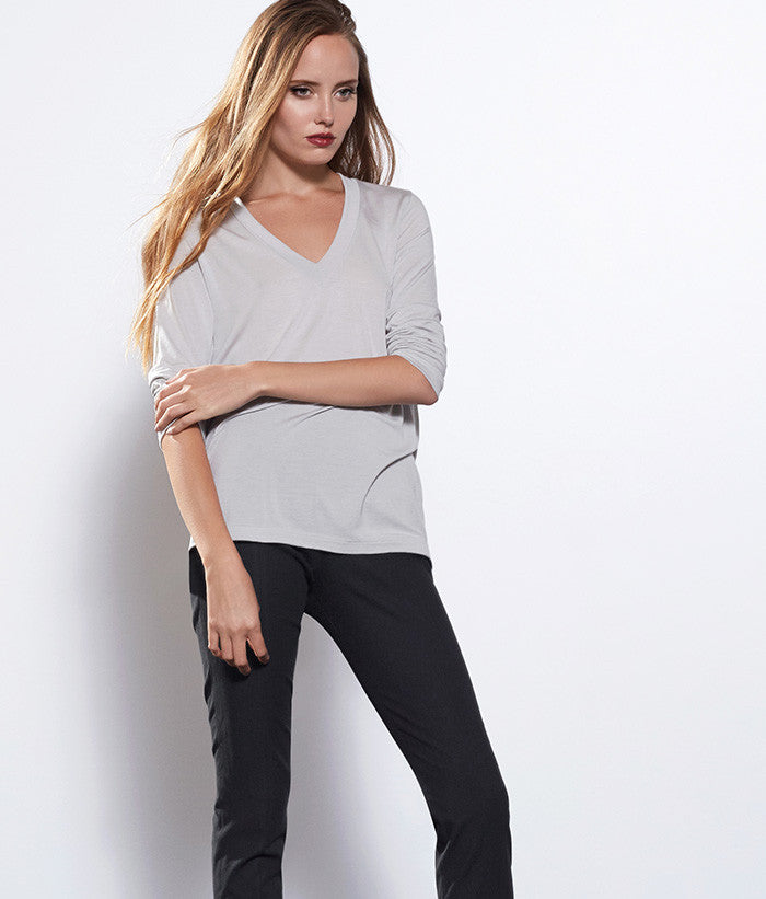 Beechwood Long Sleeved V-Neck Tee 