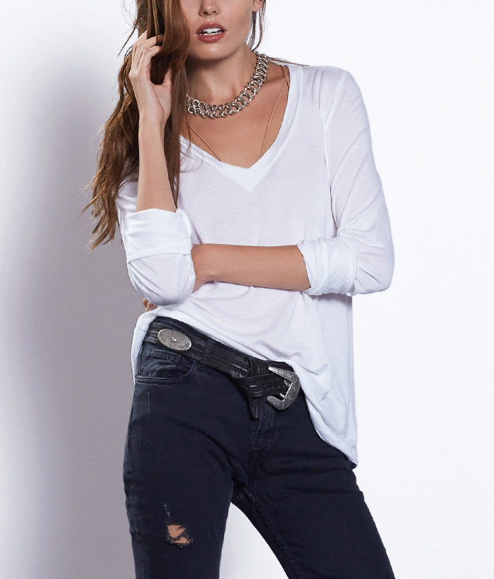 Beechwood Long Sleeved V-Neck Tee 