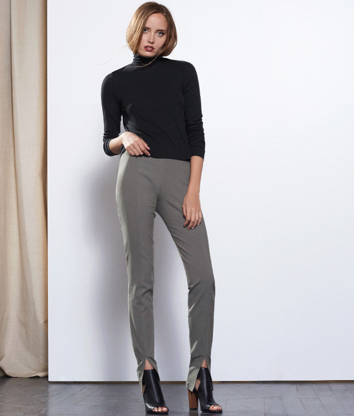 Eucalyptus Ribbed Mock #Color_Black