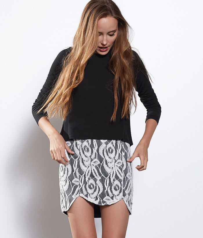 Scallop Skirt #Color_Ivory