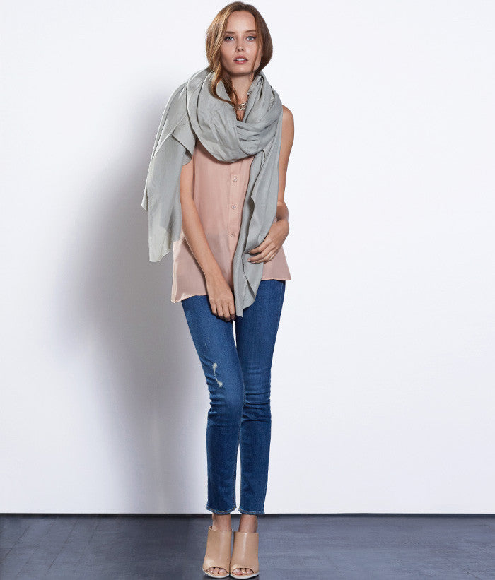 Oversized Silk Scarf 