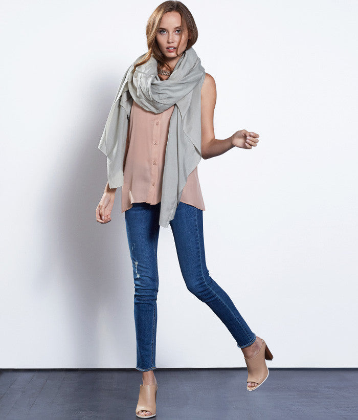 Oversized Silk Scarf 