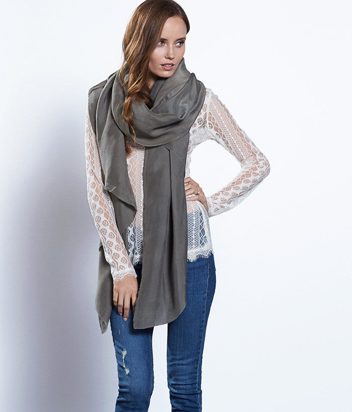 Oversized Silk Scarf 