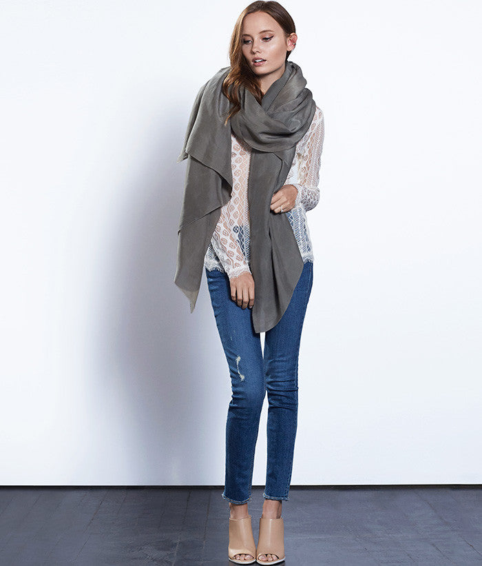 Oversized Silk Scarf 