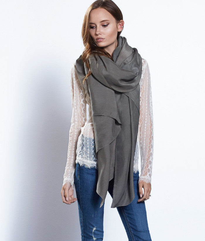 Oversized Silk Scarf 