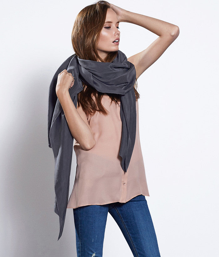 Oversized Silk Scarf 
