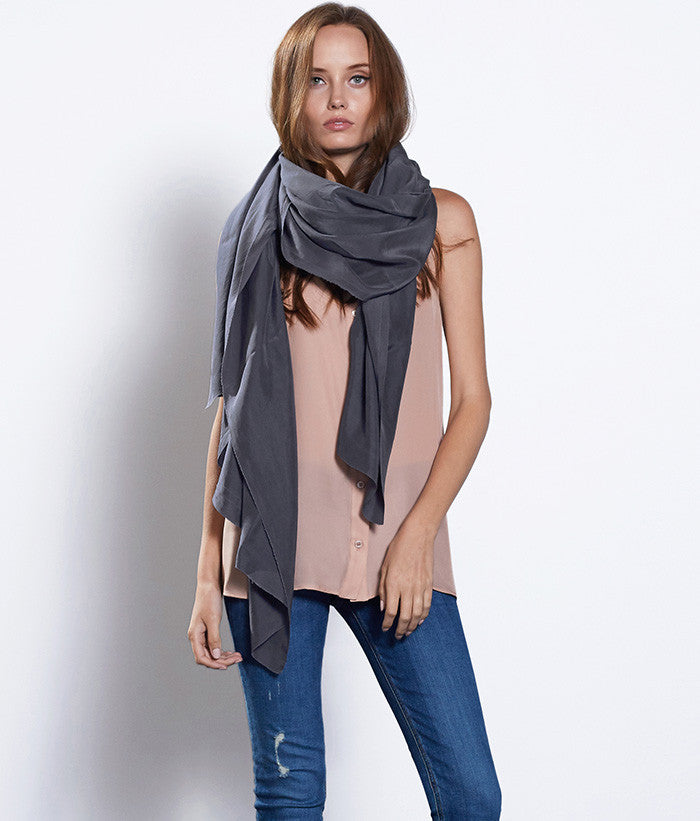 Oversized Silk Scarf 