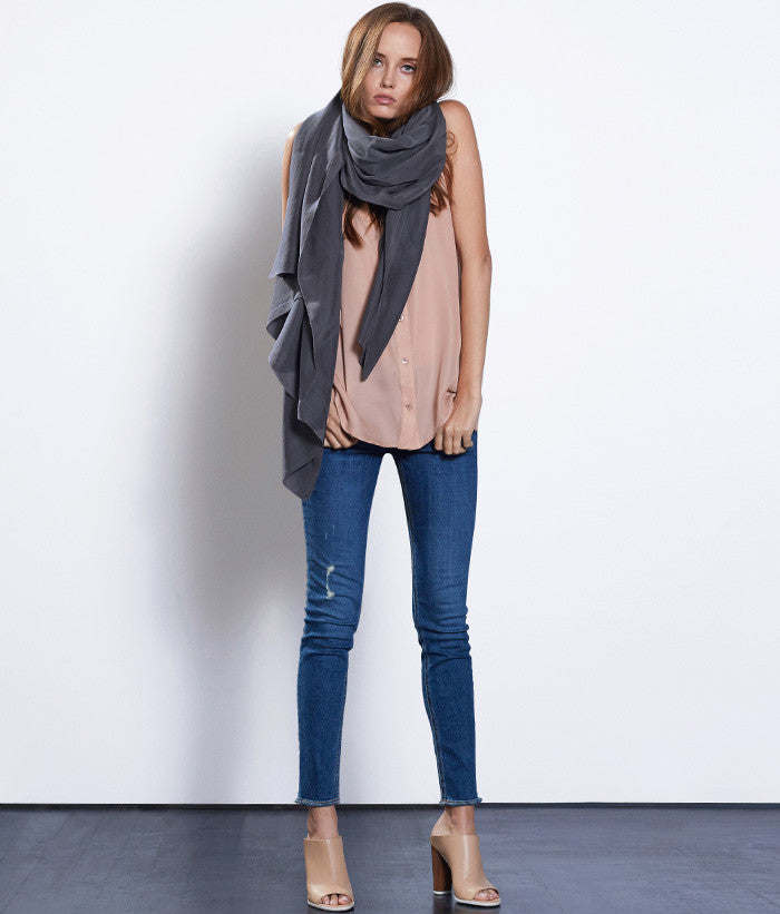 Oversized Silk Scarf 