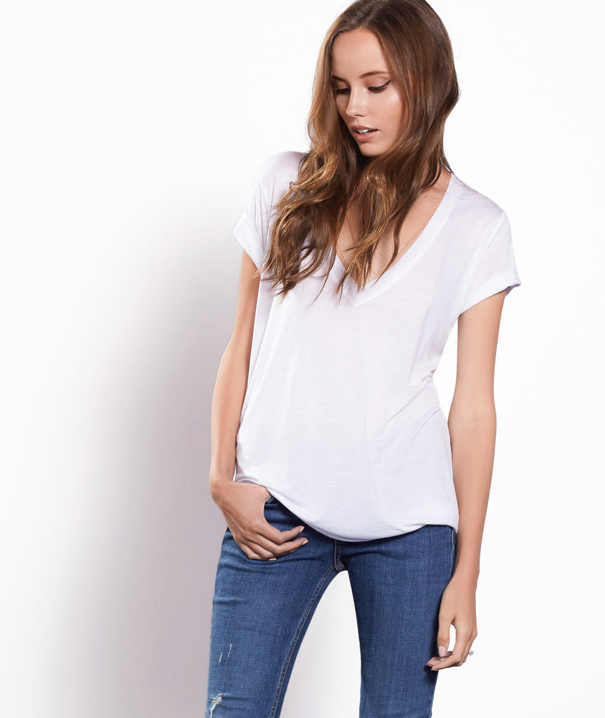 Beechwood Deep V-Neck Tee