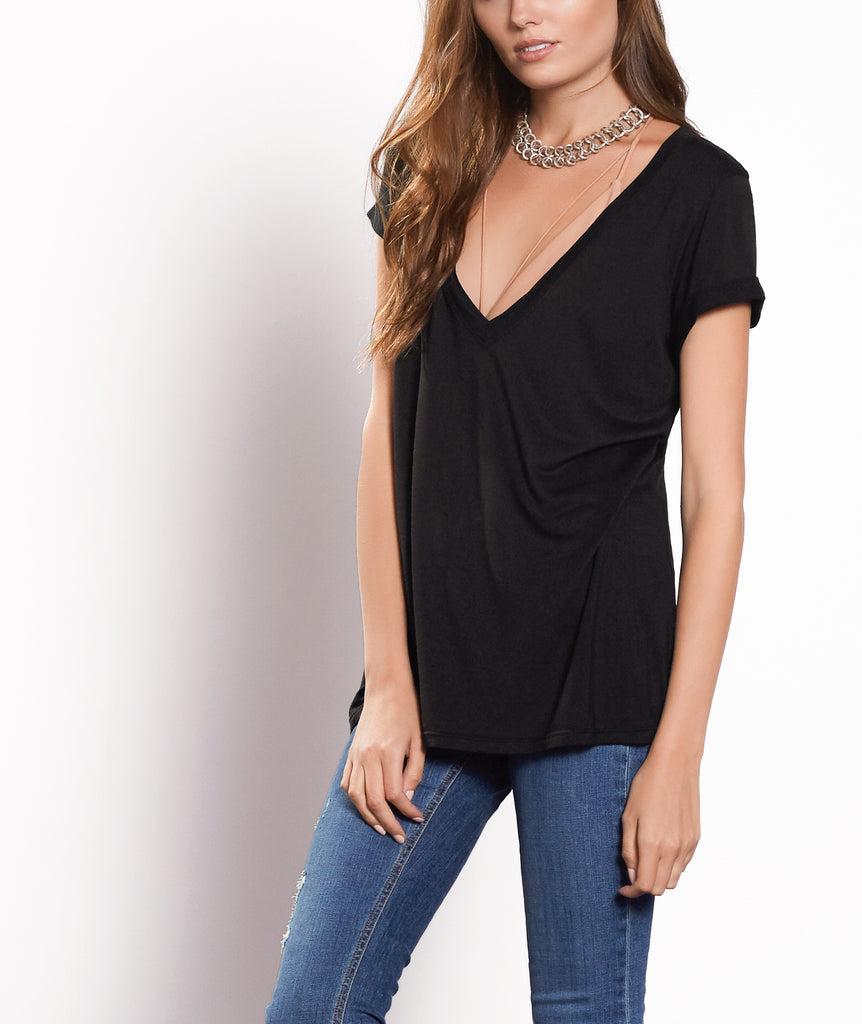 Beechwood Deep V-Neck Tee