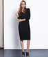 Beechwood V-Neck Sport Dress #Color_Black